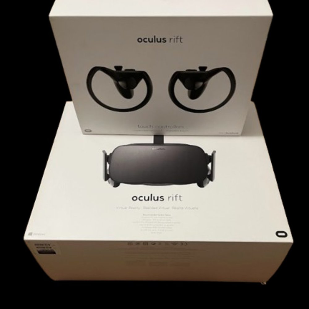 Oculus rift S PC Virtual Reality Headset VR w/Box and Cable Used Meta Used